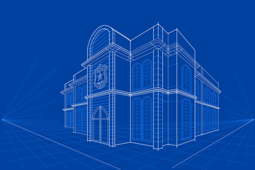 Blueprint of Building