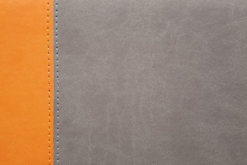 orange and grey leather texture