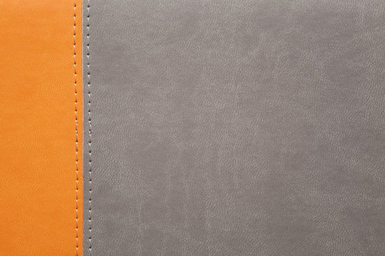 orange and grey leather texture