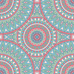 Ethnic floral seamless pattern