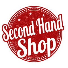 Second hand shop stamp