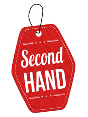 Second hand label or price tag