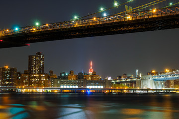 Fototapeta na wymiar Manhattan night view / New York, USA