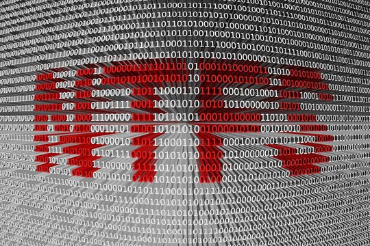 NTFS presented in the form of binary code
