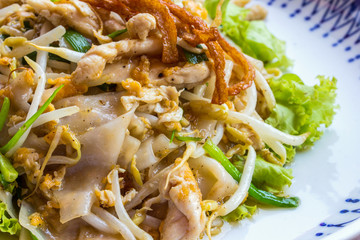 Stir fried Chicken Noodles and egg
