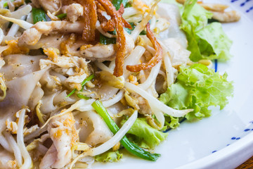 Stir fried Chicken Noodles and egg