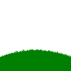 a green grassy hill 