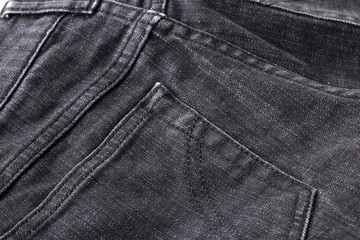 new black jeans handmade close up