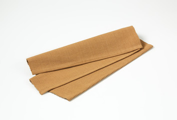Brown cotton place mat