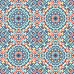 Ethnic floral seamless pattern