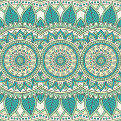 Ethnic floral seamless pattern