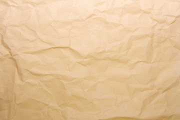 Crumpled recycle paper background and texture