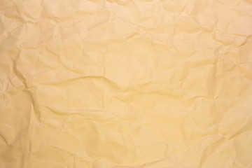 Crumpled recycle paper background and texture