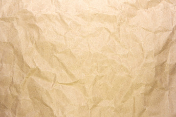 Crumpled recycle paper background and texture