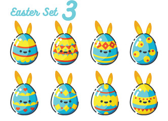 Easter Rabbit Egg set 3