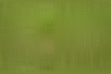 Textured blurred background in green colors. Simulate patterned coloured glass. Horizontal.