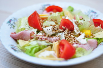 Zdrowa sałatka dietetyczna fit