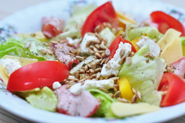 Zdrowa sałatka dietetyczna fit