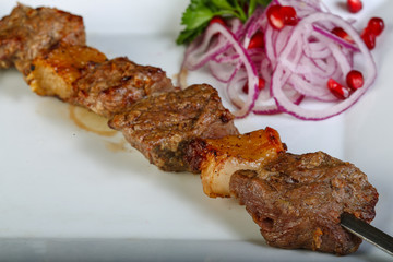 Grilled lamb