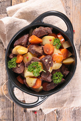 beef stew with potato and carrot
