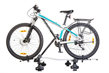 Bicycle setting with Roof Mounted Bike Carriers.