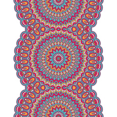 Ethnic floral seamless pattern