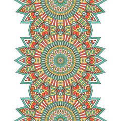 Ethnic floral seamless pattern