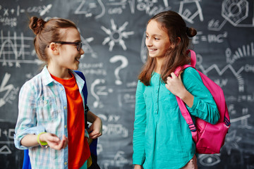 Girls talking