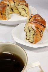 砂糖をたっぷりかけた手作りパン