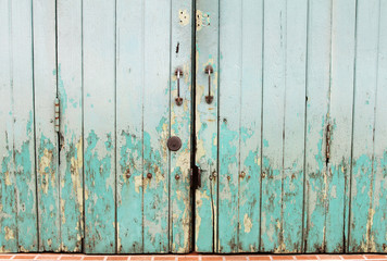 Old Wooden Blue Door  2