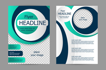 Vector flyer template design