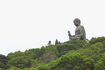 NGONG PING, HONGKONG - DEC08,2015: Tian Tan Buddha - The worlds's tallest bronze Buddha in Lantau Island, Hong Kong