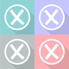 Delete web icon Vector EPS10, Great for any use.