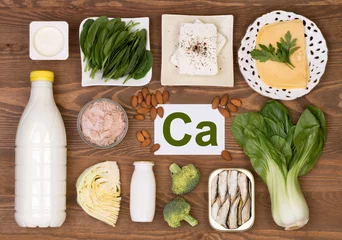 Fotobehang Food containing calcium © photka