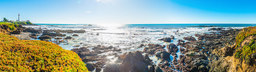 panoramic view of route 1 on the pacific coast California © superjoseph