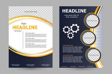 Vector flyer template design