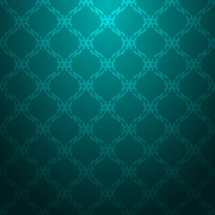 Fototapeta premium Cyan geometric pattern