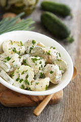 Potato salad with chives