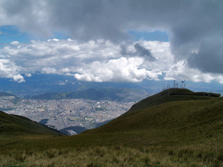 Obraz na płótnie Canvas View from the Quito's TeleferiQo