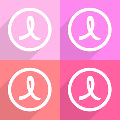 Pink breast cancer ribbon Vector EPS10, Great for any use.