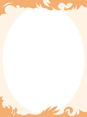 Obraz premium Cartoon frame - space for text - illustration for the children