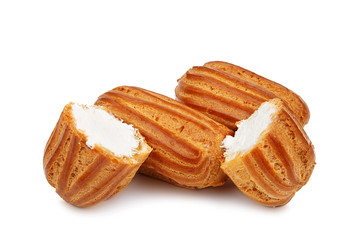 eclairs isolated on a white background