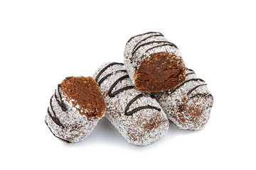 chocolate cake with coconut