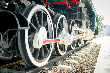 under view of wheel train