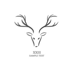 Deer logo outline