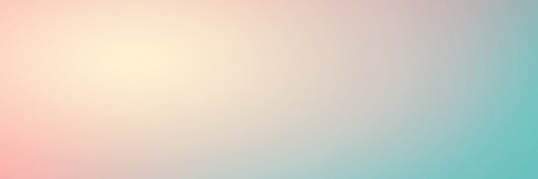 Smooth Gradient Background With Pastel Pink And Turquoise Colors