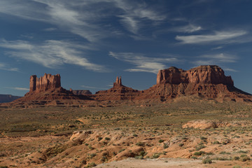 Fototapeta na wymiar Monument Valley, Thunderbird Mesa