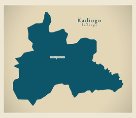 Modern Map - Kadiogo BF