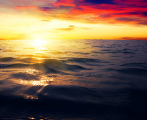  sea and sunset