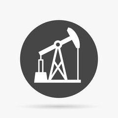 Oil pump icon. Oil pump symbol. Vector illustration. © JoelMasson